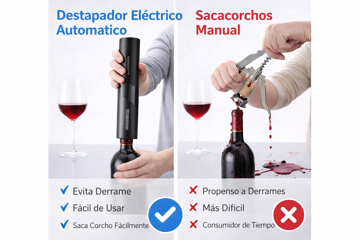 SET DESTAPADOR DE VINO